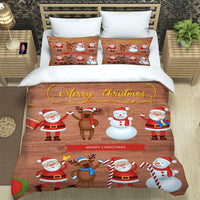 HKM-978707 Digital Printing Brushed Cloth Bedding Set with Quilt Cover and Pillowcase - Multiple Sizes Available