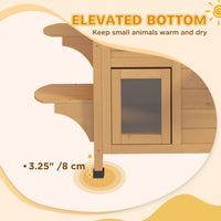 HKM-9787197 2-Story Outdoor Cat House with Multi Entrances, Ramp, and Waterproof Roof