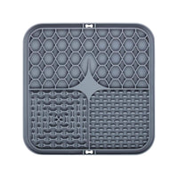 HKM-9787325 Suction Cup Silicone Slow Feeder Bowl with Pet Mat for Dogs and Cats