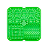 HKM-9787325 Suction Cup Silicone Slow Feeder Bowl with Pet Mat for Dogs and Cats
