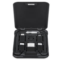 HKM-978771 Multi-Function 6-in-1 Portable Data Cable Business Card Holder with Fast Charging and Multiple Interfaces