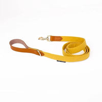 HKM-9789117 Leather Bowknot Dog Collar with Hand-Holding Rope - Twill Brushed Flannel and Cowhide Options