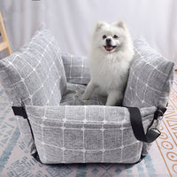 HKM-9791165 Cozy Dog Car Nest Seat Cushion - Removable, Washable Pet Car Accessory