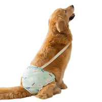 HKM-9791549 Menstrual Diaper Pants for Pets - Casual Fit in Green Small Flower, Pink Peach, Orange Small Flower