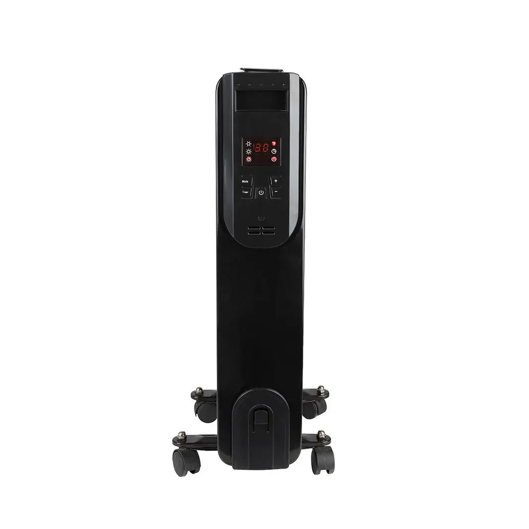 HKM-979155 Remote-Controlled Adjustable Temperature Oil-Filled Heater - Perfect for Homes and Hotels