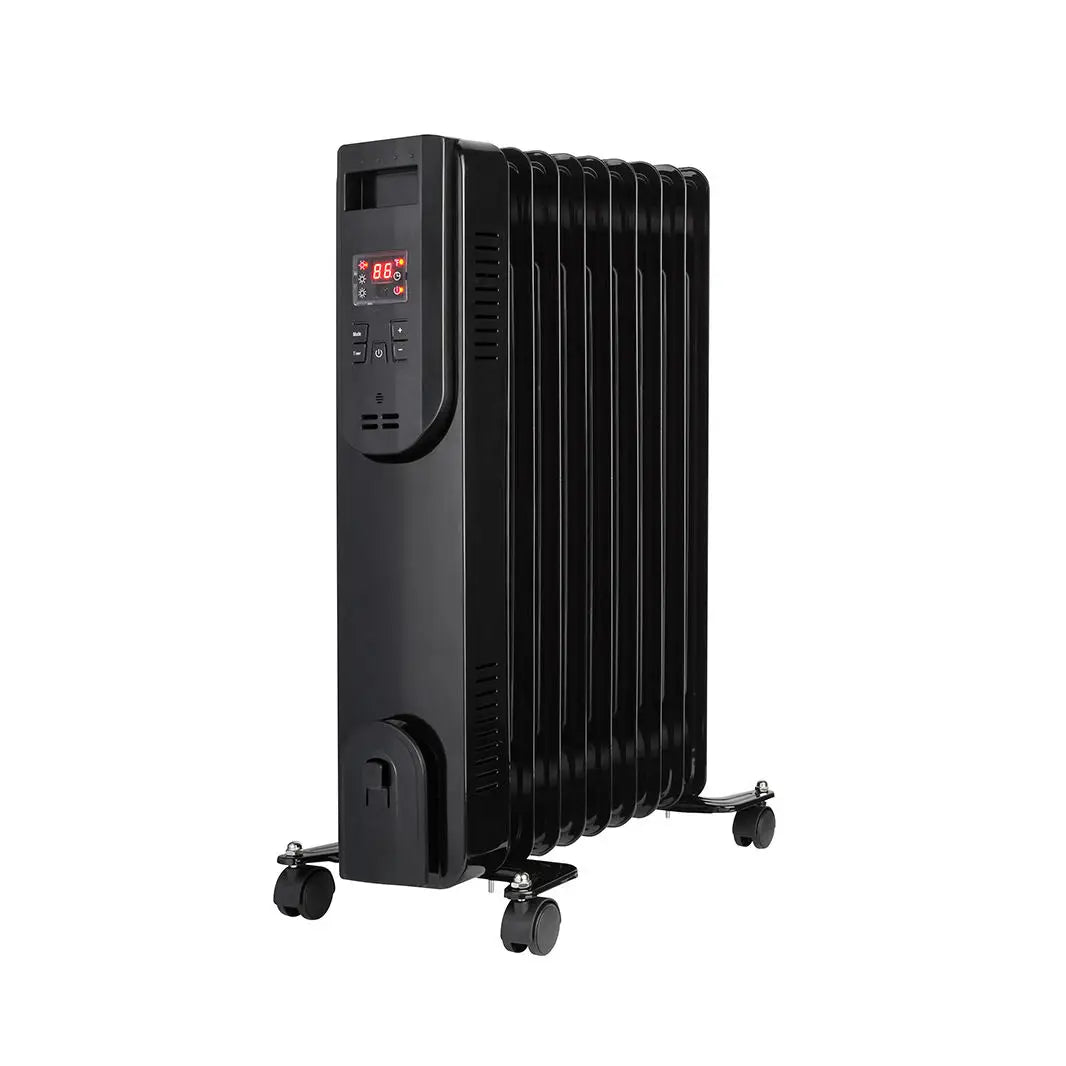 HKM-979155 Remote-Controlled Adjustable Temperature Oil-Filled Heater - Perfect for Homes and Hotels
