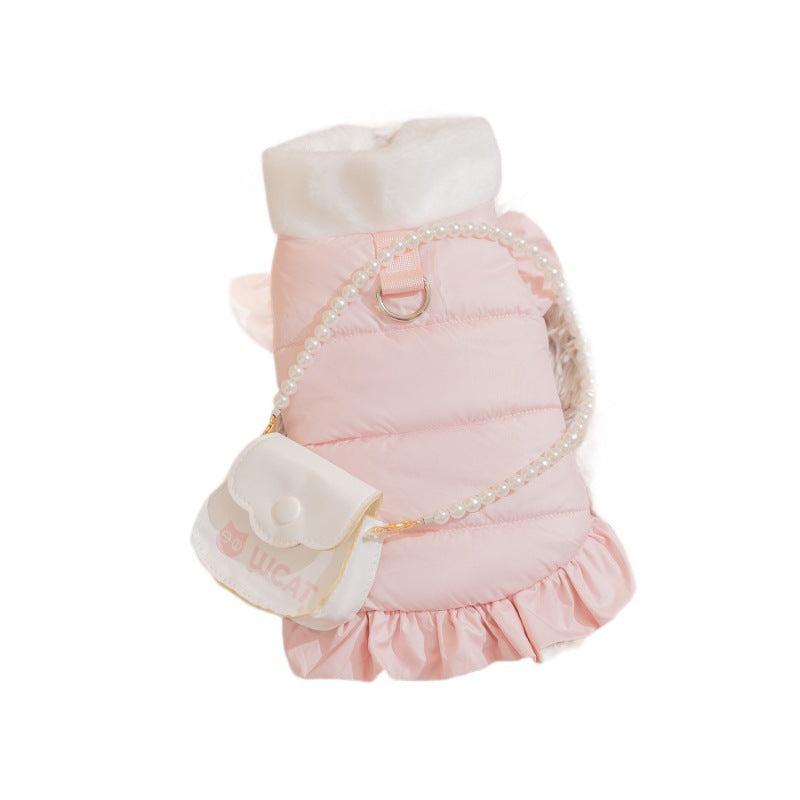 HKM-9791677 Stylish Autumn and Winter Pet Apparel for Small Dogs and Cats - Cozy Layered Designs