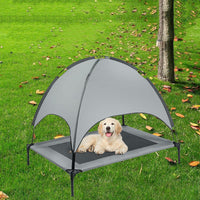 HKM-9791933 Pet Outdoor Supplies Covered Loft Bed with Sunshade Tent – Available in Cross, Parallel, and No Tent Styles