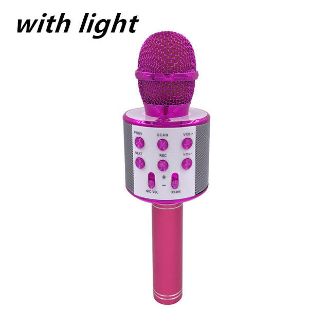 HKM-979219 Portable Bluetooth Wireless Microphone for Music Playback and Karaoke at Home