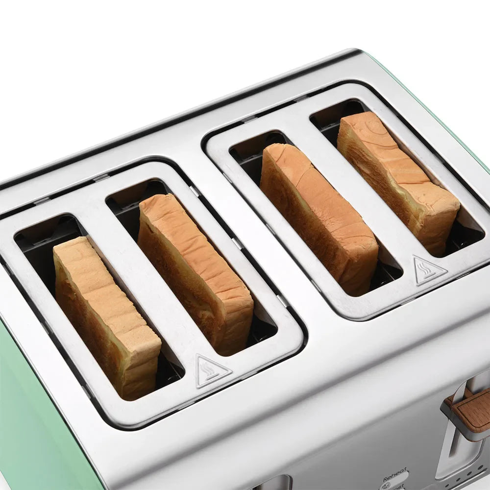 HKM-979283 Stainless Steel 4-Slice Electric Sandwich Toaster with Smart Features