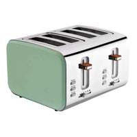 HKM-979283 Stainless Steel 4-Slice Electric Sandwich Toaster with Smart Features