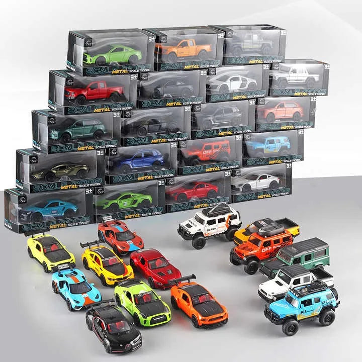 HKM-979347 Diecast 1:36 Scale Alloy Toy Car for Children Ages 2 and Up, Non-Battery Powered Vehicle