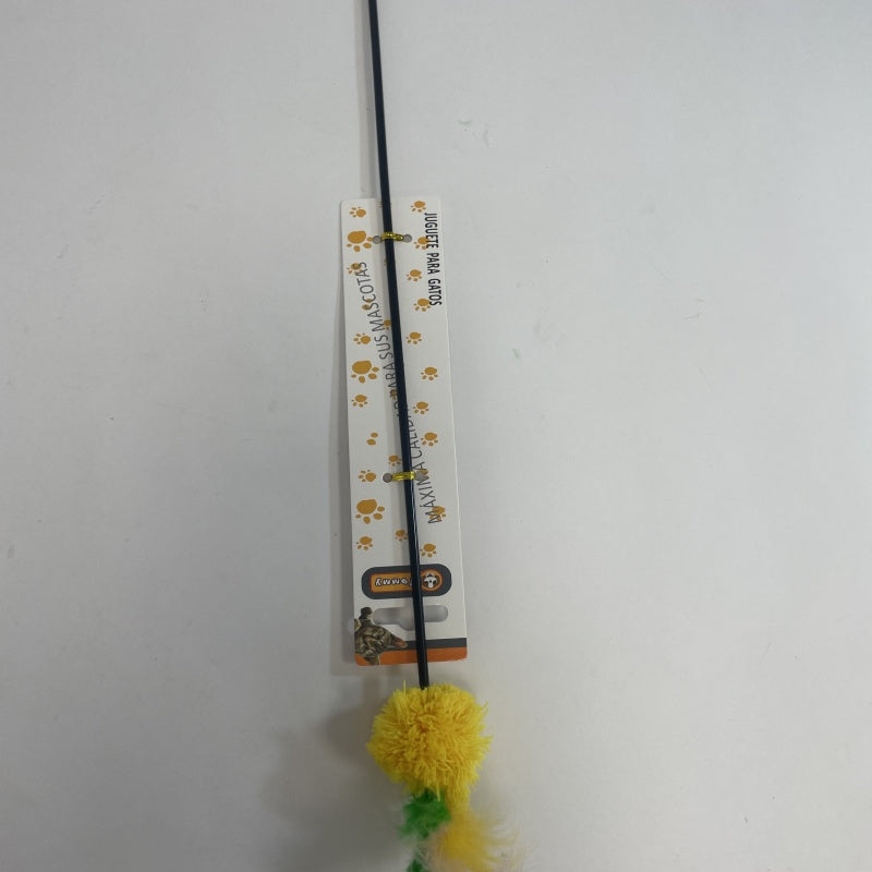 HKM-9793725 Colorful Feather Ball Cat Toy for Engaging Playtime Fun