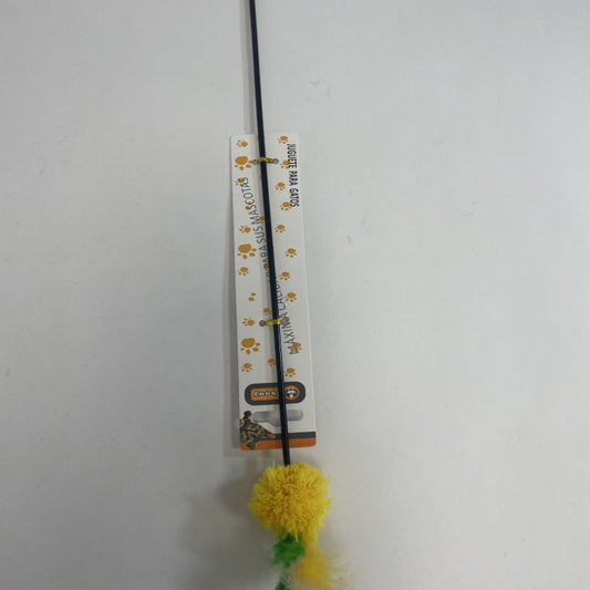 HKM-9793725 Colorful Feather Ball Cat Toy for Engaging Playtime Fun