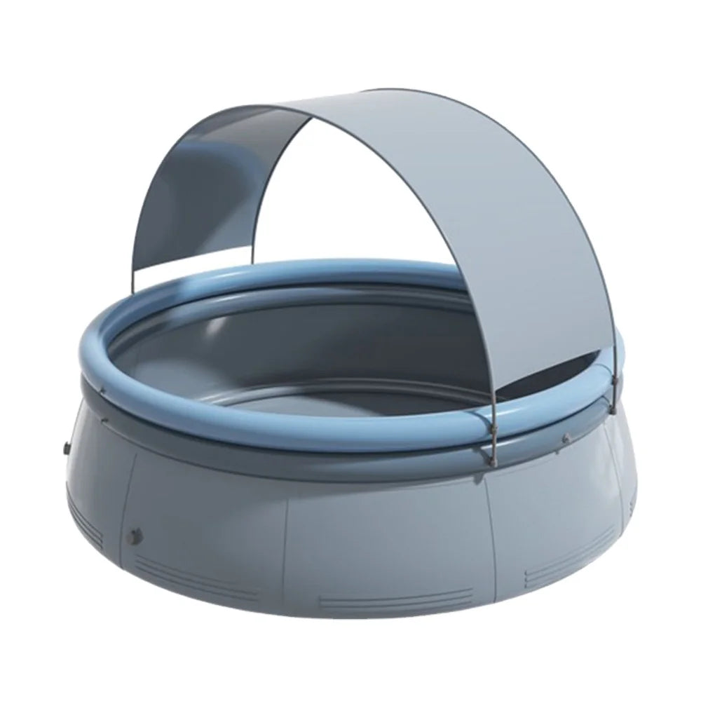 HKM-979411 Large 360x183cm Inflatable Swimming Pool for Kids and Adults with Sun Protection Feature