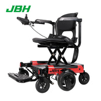 HKM-979411 Portable Foldable Motorized Electric Wheelchair, Lightweight, 20km Range, 6 km/h Speed, Aluminum Frame, 120 kg Load Capacity