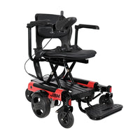 HKM-979411 Portable Foldable Motorized Electric Wheelchair, Lightweight, 20km Range, 6 km/h Speed, Aluminum Frame, 120 kg Load Capacity