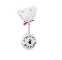 HKM-9794365 Plush Toy with Sound and Cotton Rope for Dogs - Frog, Cow, and Bear Designs