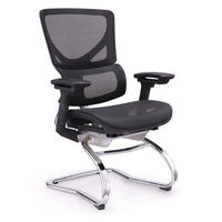 HKM-979475 Modern Mesh Meeting Room Chair with Nylon Back Frame and Sled Legs