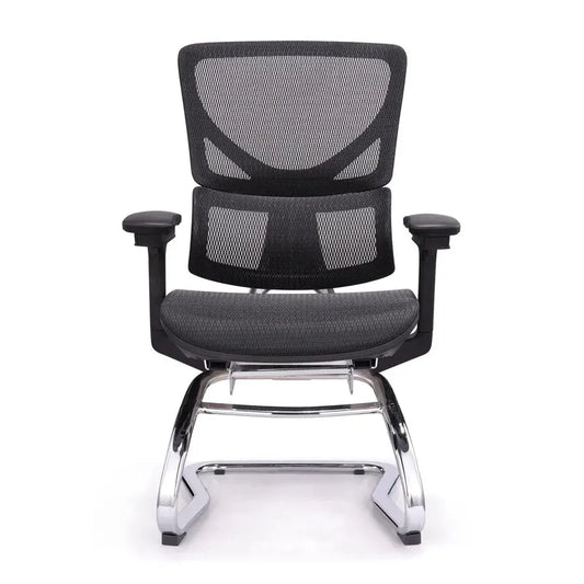 HKM-979475 Modern Mesh Meeting Room Chair with Nylon Back Frame and Sled Legs