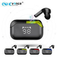 HKM-979539 Wireless Noise-Cancelling Earbuds with Digital Display and Bluetooth 5.3 Connectivity