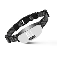 HKM-9796157 Dog Barking Prevention Collar in Black, White, and Orange - Durable Plastic Design