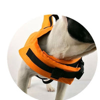HKM-9797053 Pet Dog Life Jacket Swimsuit in Orange for Safety and Buoyancy