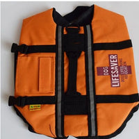 HKM-9797053 Pet Dog Life Jacket Swimsuit in Orange for Safety and Buoyancy