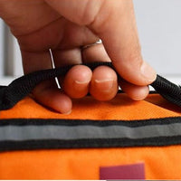 HKM-9797053 Pet Dog Life Jacket Swimsuit in Orange for Safety and Buoyancy