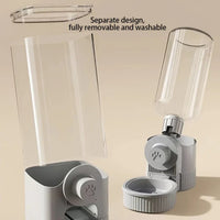 HKM-9798717 1.2L Automatic Pet Feeder and Water Dispenser for Small Pets, Ideal for Puppies, Kittens, and Rabbits
