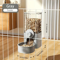 HKM-9798717 1.2L Automatic Pet Feeder and Water Dispenser for Small Pets, Ideal for Puppies, Kittens, and Rabbits