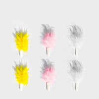 HKM-9799485 Rechargeable Automatic Cat Feather Toy with Vibration Induction and Random Play Features