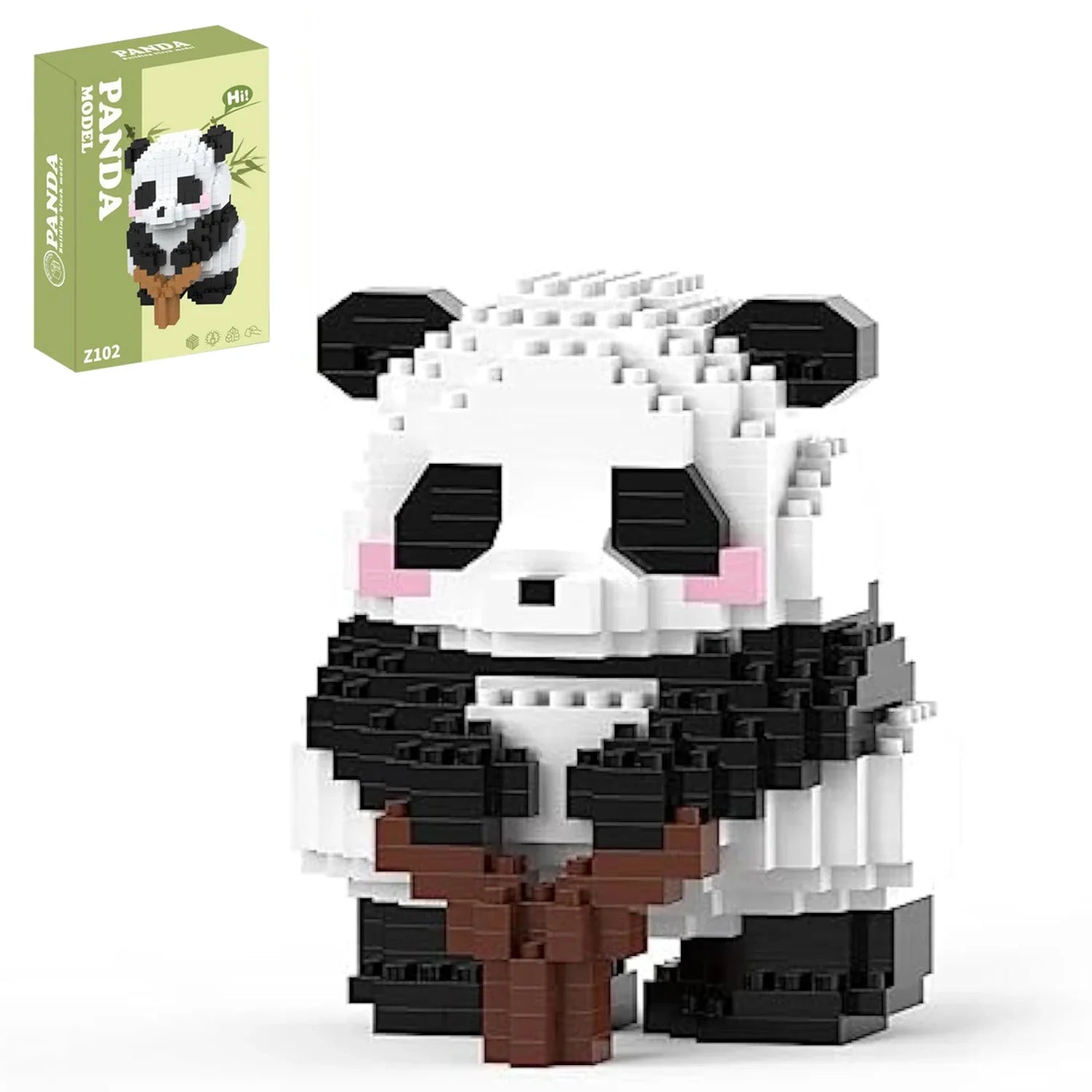 HKM-980179 Cute Mini Panda Building Blocks DIY Model Plastic Toy for ...