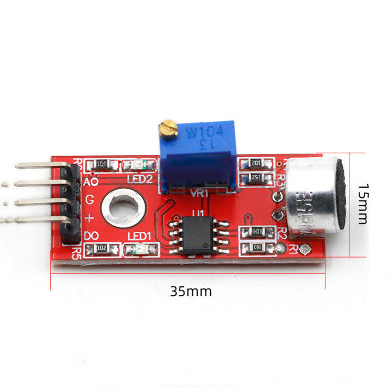 HKM-980243 High Sensitivity Microphone Sensor Module KY-037 for Audio Detection