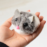 HKM-9803453 Plush Simulation Mechanical Mouse Toy for Interactive Play - Gray & Brown Options Available