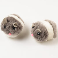 HKM-9803453 Plush Simulation Mechanical Mouse Toy for Interactive Play - Gray & Brown Options Available