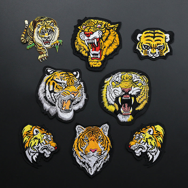 HKM-980371 3D Embroidered Animal Iron-On Patch for Clothing - Eco-Friendly Fabric Sticker