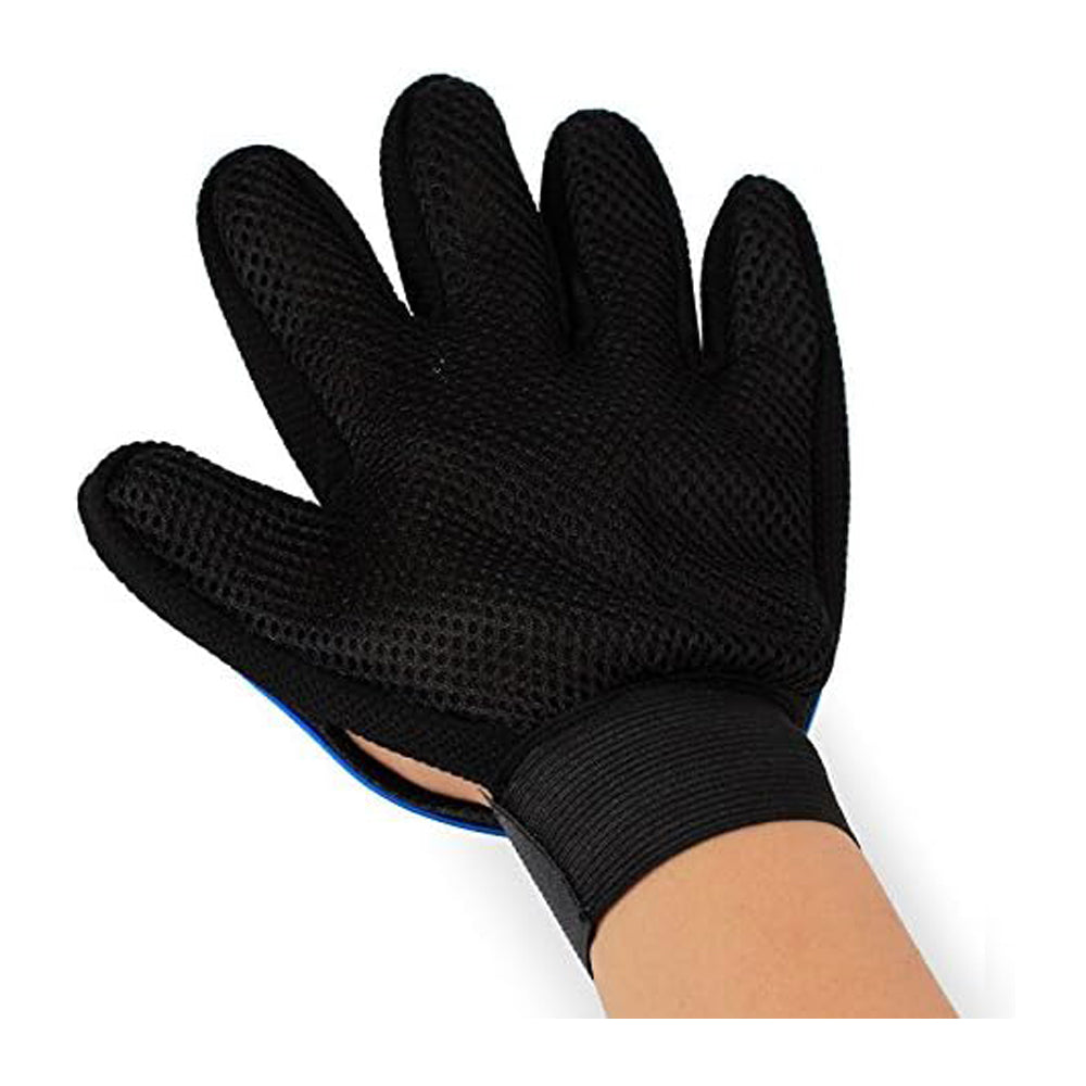 HKM-9804221 Premium Pet Grooming Glove for Cats, Dogs, and Small Animals - De-Shedding and Massage Tool