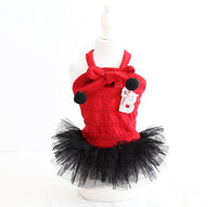 HKM-9804989 Colorful Bow Suspender Skirt for Dogs and Cats - Cotton Material, Fashionable Design