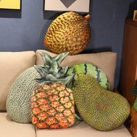 HKM-980499 Creative Plush Fruit Doll Pillow - Watermelon, Mango, Kiwi, and More, Various Sizes Available