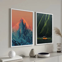 HKM-980563 Wooden Photo Frame Set for Living Room & Bedroom - A1 A2 A3 A4 Sizes