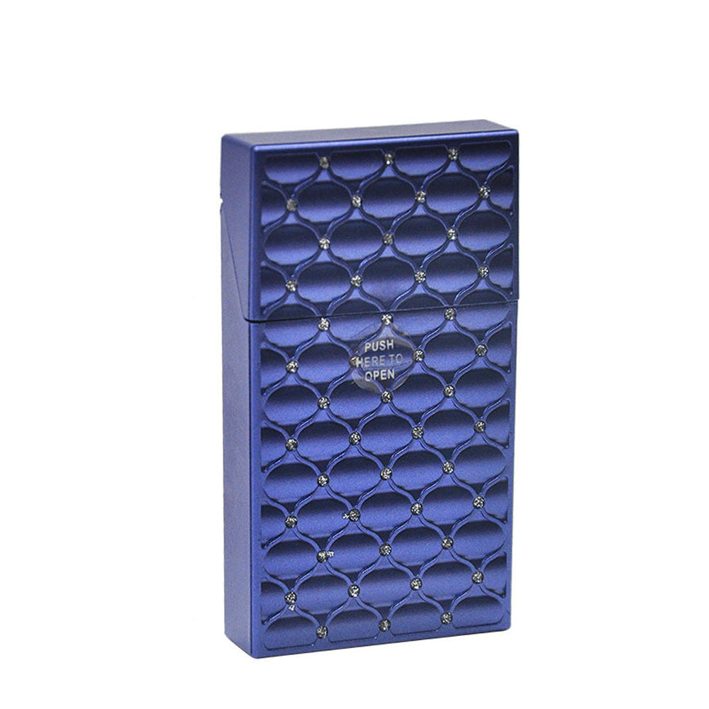 HKM-980755 20-Piece Multifunctional Hand-Rolling Cigarette Case with Windproof Function and Accessories