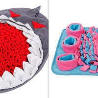 HKM-9809213 Interactive Dog Sniffing Mat for Puzzle Play and Snack Training, Non-Slip Feeding Blanket, 27.17x20.87 Inches
