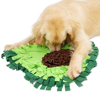 HKM-9809213 Interactive Dog Sniffing Mat for Puzzle Play and Snack Training, Non-Slip Feeding Blanket, 27.17x20.87 Inches