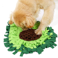 HKM-9809213 Interactive Dog Sniffing Mat for Puzzle Play and Snack Training, Non-Slip Feeding Blanket, 27.17x20.87 Inches