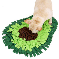 HKM-9809213 Interactive Dog Sniffing Mat for Puzzle Play and Snack Training, Non-Slip Feeding Blanket, 27.17x20.87 Inches