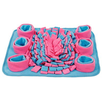 HKM-9809213 Interactive Dog Sniffing Mat for Puzzle Play and Snack Training, Non-Slip Feeding Blanket, 27.17x20.87 Inches