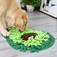 HKM-9809213 Interactive Dog Sniffing Mat for Puzzle Play and Snack Training, Non-Slip Feeding Blanket, 27.17x20.87 Inches