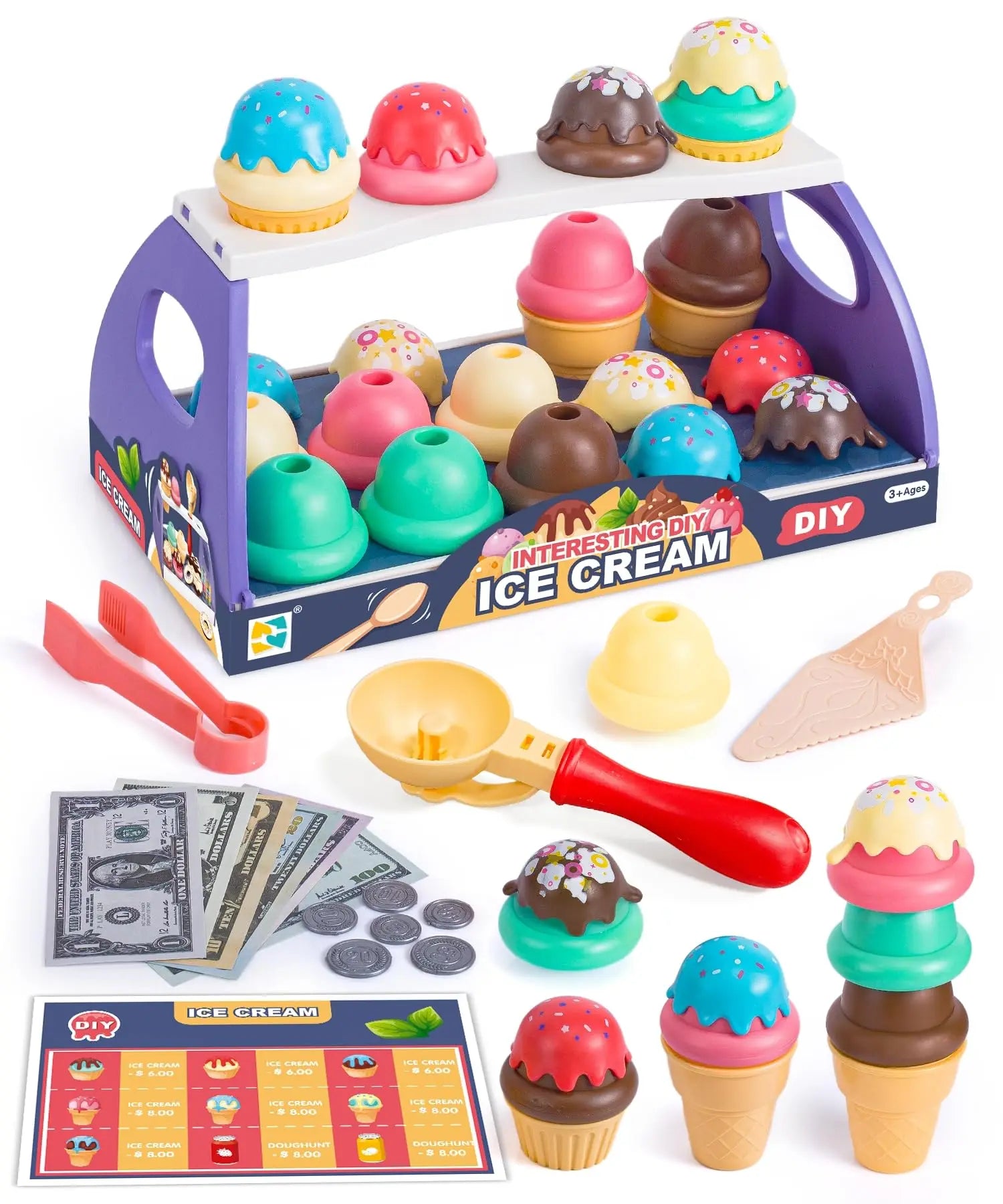 HKM-981203 Ice Cream Play Set for Kids - Fun and Engaging Dessert Kitchen Toy