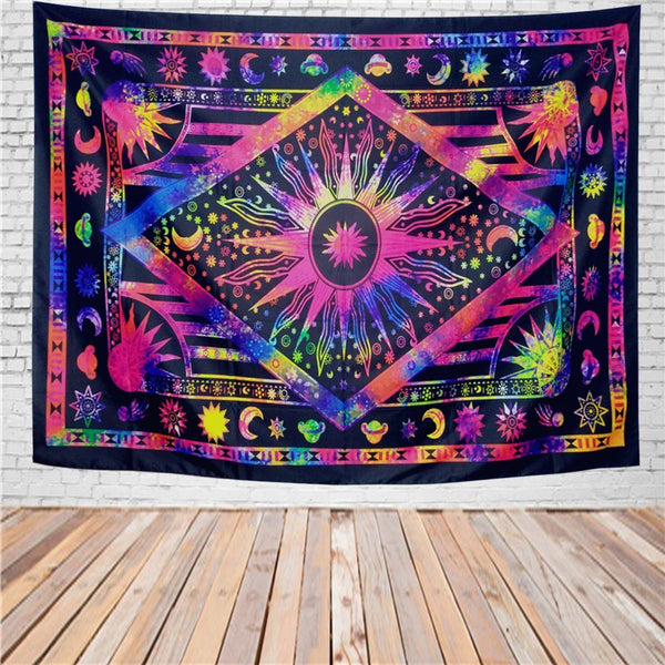 HKM-981395 European Classic Home Printing Tapestry in 100% Polyester Fabric - Rectangle Design for Bedroom, Living Room, Hotel Decor
